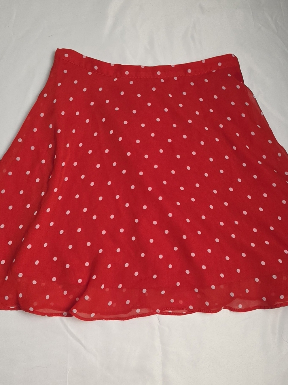 Art Class Girls Red Polka Dot Skater Skirt Size M 8 Coquette Balletcore
